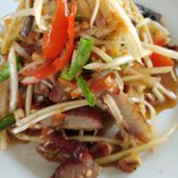 ตำคอหมูย่าง