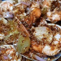 Spicy Lime Salad With Sweet Fish Sauce And Cooked Shrimp