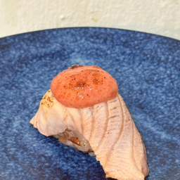Salmon Aburi - Mentaiko Sushi (2pcs)
