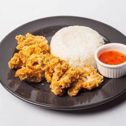 ข้าวหน้าไก่กรอบ