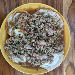 ข้าวไข่ระเบิดหมูสับ (ราดข้าว)