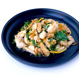 เนื้อปูผัดพริกสด
