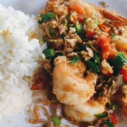 กุ้งผัดพริกเกลือ