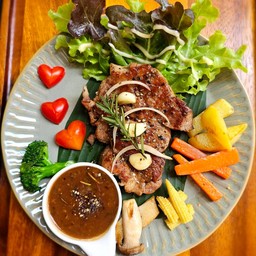สเต็กหมูสันคอ