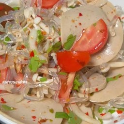 ยำเส้นแก้วหมูสับ