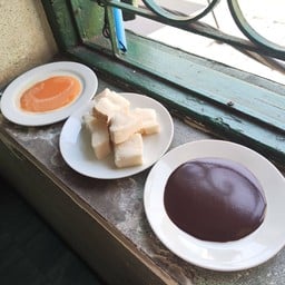 ขนมปังนึ่งสังขยา+Chocolate Homemade