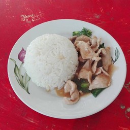 ไก่น้ำมันหอยราดข้าว