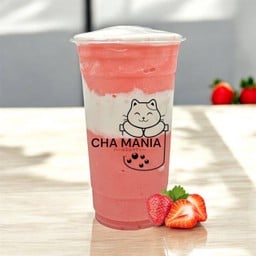 สตอเบอรี่นมสดปั่นครีมชีส LM