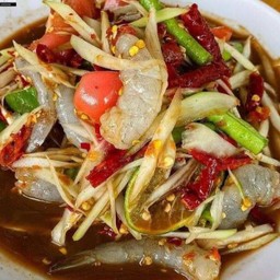 ตำกุ้งสดปลาร้า