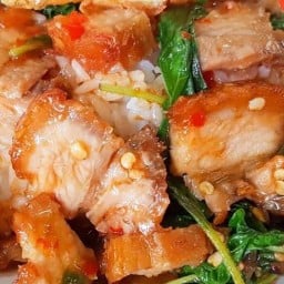 ร้านกะเพราจ๋าพากิน ตลาดพาเจริญคลองสาม