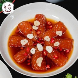 แซลมอนดองซีอิ๊วเกาหลี พร้อมน้ำจิ้มซีฟู้ดมะนาวสด