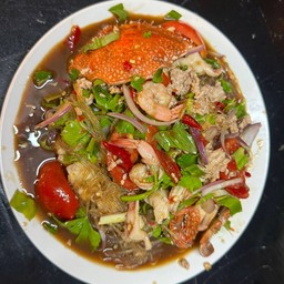 ยำวุ้นเส้นทะเลสุก