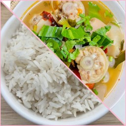ต้มแซ่บหางหมู+ข้าว