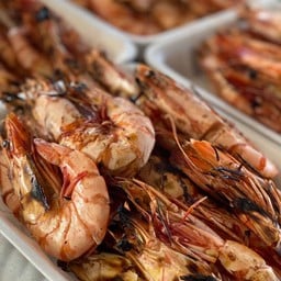 กุ้งทะเลลายเสือเผา