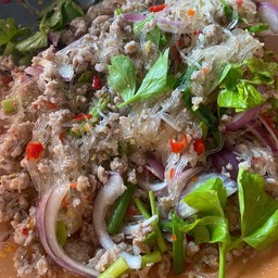 ยำวุ้นเส้นหมูสับ