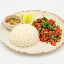 ข้าวกะเพราหมูสับ