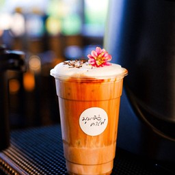 ลาเต้ กุหลาบเย็น (ปกติไม่ใส่ไซรัป)