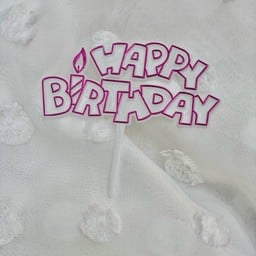 ป้ายปักพลาสติก Happy Birthday