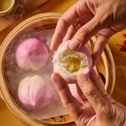 ซาลาเปา ซิ่วท้อ ไส้ถั่วเหลือง