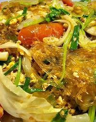 ผัดวุ้นเส้นใส่ไข่มังสวิรัส(ราดข้าว)