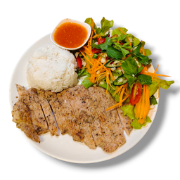 ข้าวยำหมูย่าง