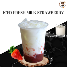 Fresh milk strawberry นมสดสตอเบอร์รี่ - เย็น