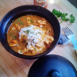 Gumbo shrimps & Grits