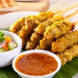 หมูสะเต๊ะไม้กลม 25ไม้