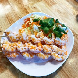 กุ้งย่่างแกะเปลือก
