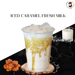 Caramel fresh milk นมคาราเมล - เย็น