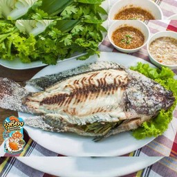 เมี่ยงปลานิลเผา