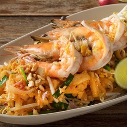 ผัดไทโบราณกุ้งสด