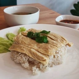 ข้าวมันไก่ต้ม มังสวิรัติ