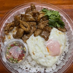 ข้าวราดหมูหวาน ฉ่ำๆ