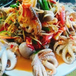 ตำหมึกสาย