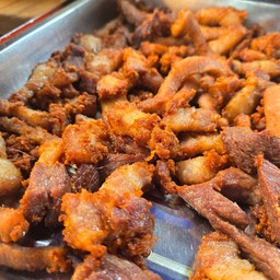 ข้าวราดหมูทอด