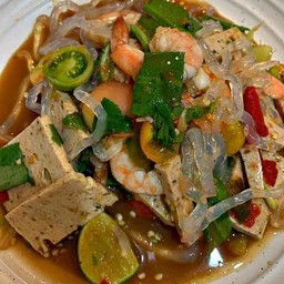 ตำเส้นแก้วหมูยอ