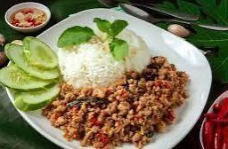กะเพราหมูสับ