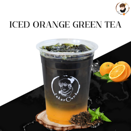 Orange green tea ชาเขียวส้ม - เย็น