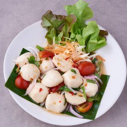 ยำแซ่บลูกชิ้นปลาภูเก็ต