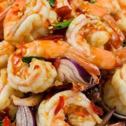 ยำกุ้งสุก