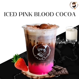 Pink blood cocoa  โกโก้นมชมพู - เย็น