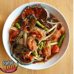 ตำปูไข่ เน้นๆ กับไข่ปู size 2 ตัว1กล่อง