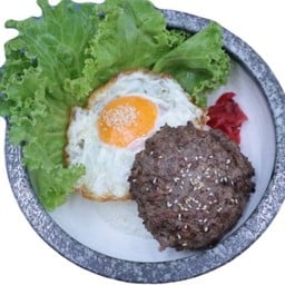 Hamburg Rice (ข้าวหน้าแฮมเบิร์ก)