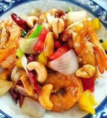 กุ้งผัด เม็ดมะม่วง