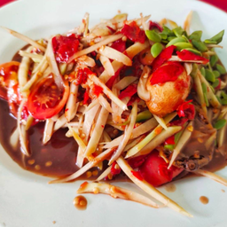ตำปูปลาร้า     ปกติ  ( เผ็ดเปรี้ยวหวานนัว )