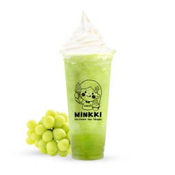 ชาองุ่นไซมัสคัสสดปั่นไอศครีม