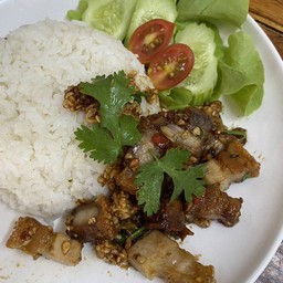 หมูกรอบคั่วพริกเกลือ