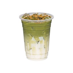 Genmaicha Latte ชานมสดเกนไมฉะ (ชาเขียวข้าวคั่วญี่ปุ่น)