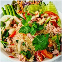 ยำวุ้นเส้น(หมูสับ150g)กล่อง750ml